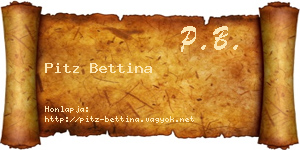 Pitz Bettina névjegykártya