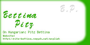 bettina pitz business card